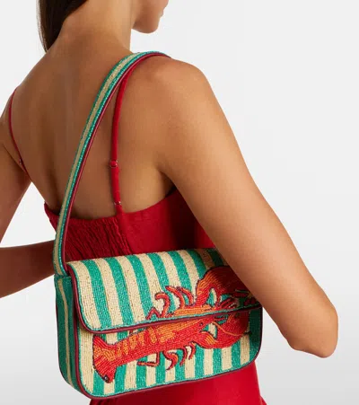 Staud Tommy Beaded Shoulder Bag In Multi