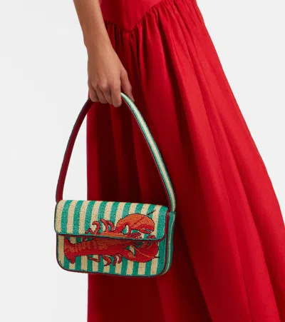Staud Tommy Beaded Shoulder Bag In Multi