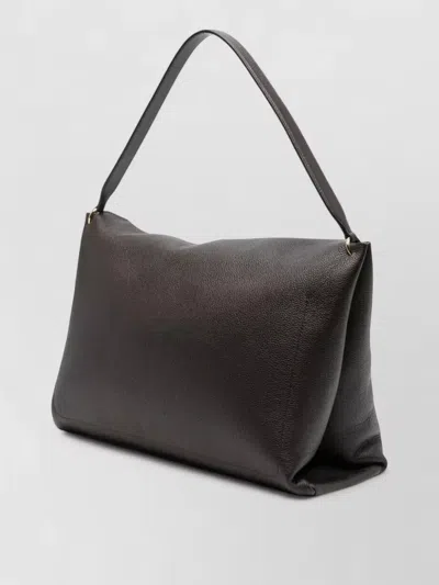 Wandler Penelope Rectangular Leather Shoulder Top Handle Bag In Brown