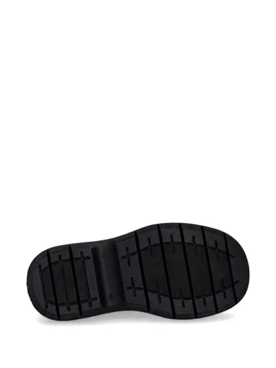 Msgm Buckle Leopard-print Boots In Black