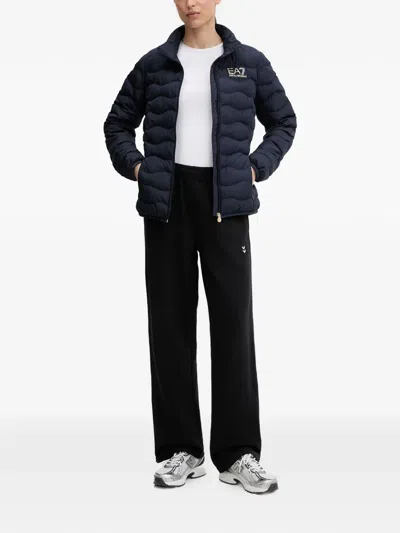 Ea7 Padded Jacket In Blue