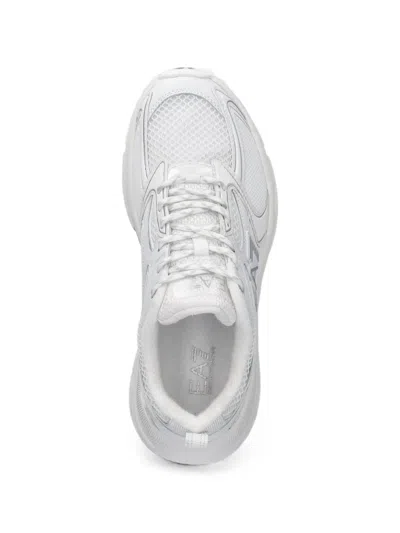 Ea7 Predator Logo-detail Sneakers In White