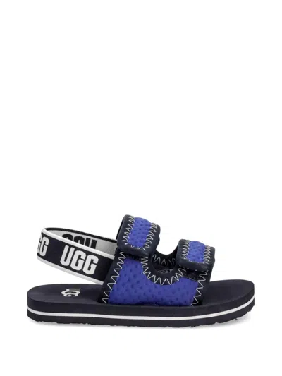 Ugg Strap Stitch Sandals In Blue