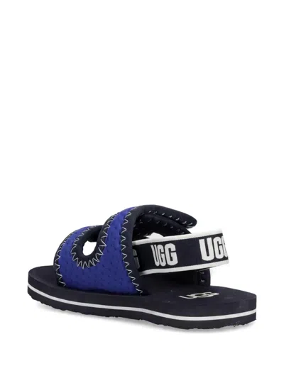 Ugg Strap Stitch Sandals In Blue
