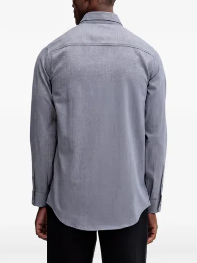 Armani Exchange Buttoned Shirt In Blue