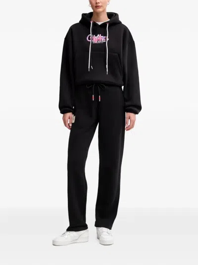 Alpha Industries Drawstring Track Pants In Black