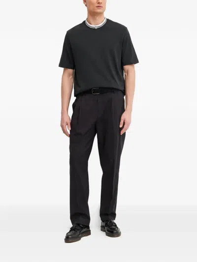 Armani Exchange Logo-detail T-shirt In Black
