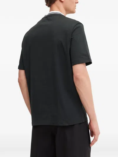 Armani Exchange Logo-detail T-shirt In Black