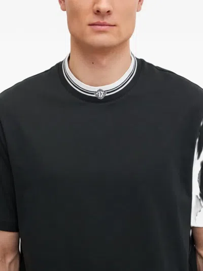 Armani Exchange Logo-detail T-shirt In Black