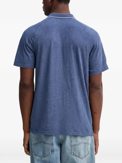 Levi's Piped Polo In Blue