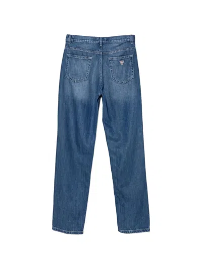 Guess Patch Pocket Jeans In Blue