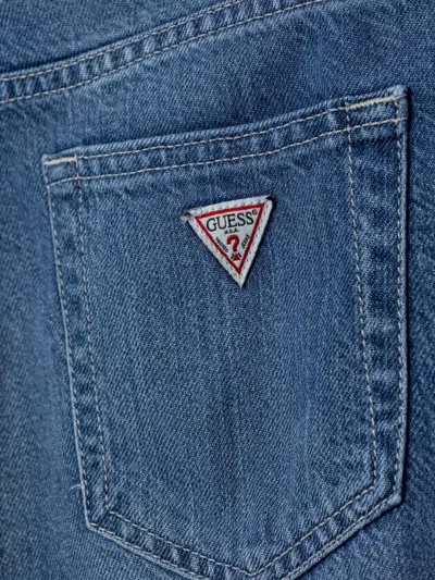 Guess Patch Pocket Jeans In Blue