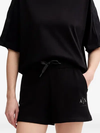 Armani Exchange Drawstring Shorts In Black