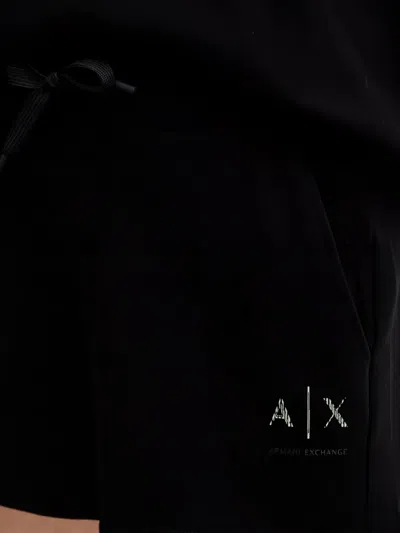 Armani Exchange Drawstring Shorts In Black