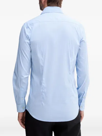 Benetton Patterned Shirt In Blue