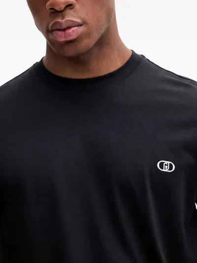Liu •jo Logo T-shirt In Black