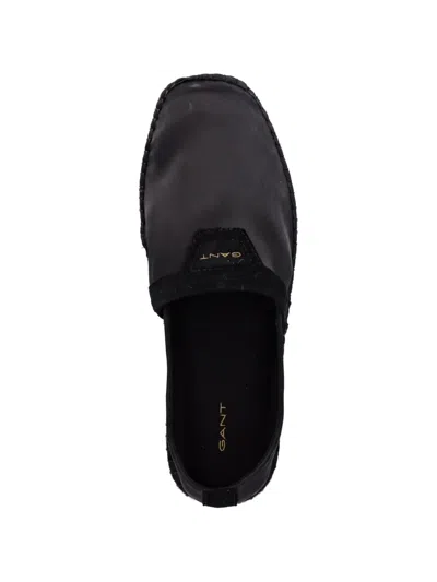 Gant Logo Espadrilles In Black