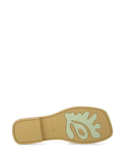 Hoff Woven Slides In Green
