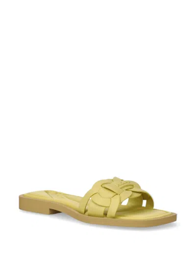Hoff Woven Slides In Green