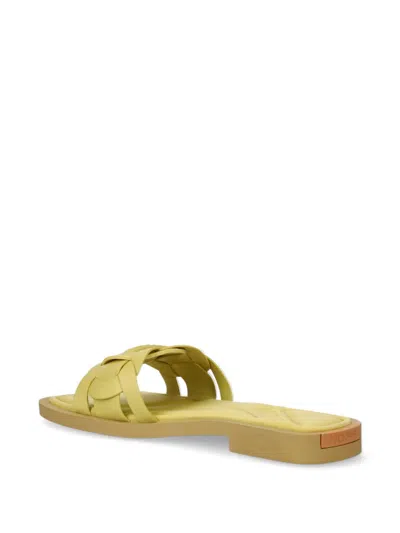 Hoff Woven Slides In Green