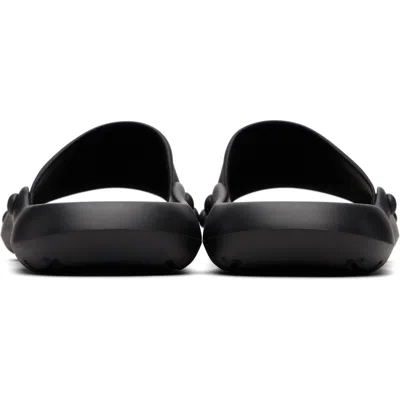 Versace Nettuno Medusa Head Open-toe Sliders In Black