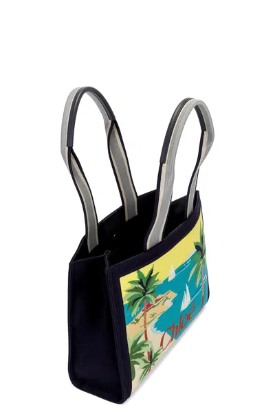 Chloé Printed Leather-trimmed Canvas Shoulder Bag In Pattern