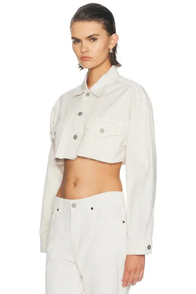 Miu Miu Denim Jacket In White