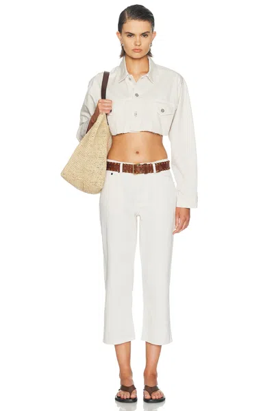 Miu Miu Denim Jacket In White