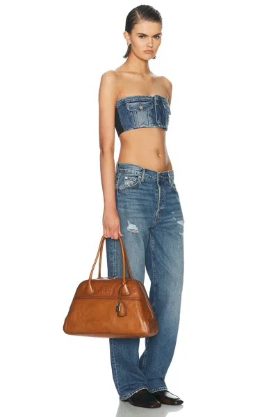 Miu Miu Vitello Antic Bag In White