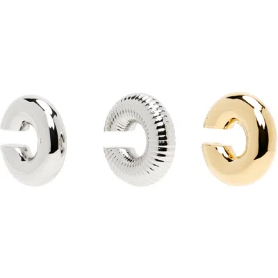 Rabanne Ear Cuff Set In Pattern