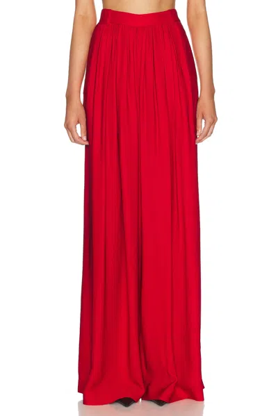 Ralph Lauren Vannesa Satin Wide-leg Pant In Bright Red