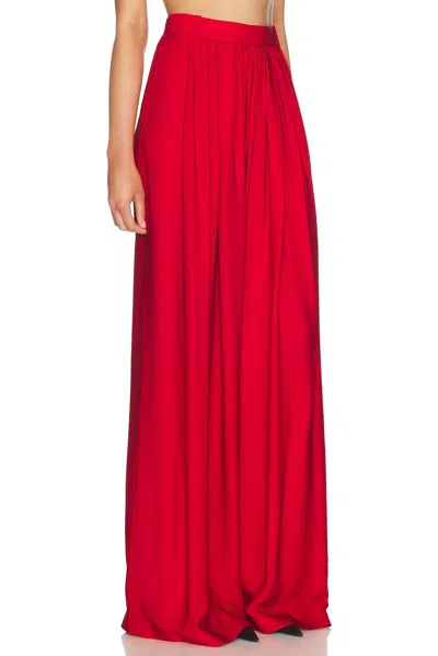 Ralph Lauren Vannesa Satin Wide-leg Pant In Bright Red