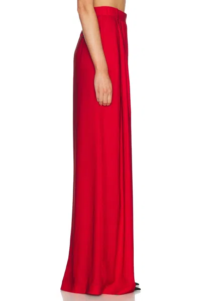 Ralph Lauren Vannesa Satin Wide-leg Pant In Bright Red