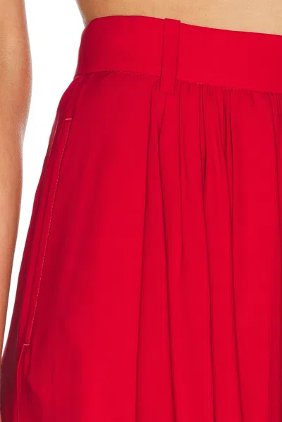 Ralph Lauren Vannesa Satin Wide-leg Pant In Bright Red