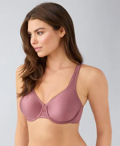 Wacoal Basic Beauty Full-figure Spacer Underwire T-shirt Bra In Purple