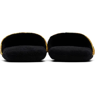 Versace Baroque Bath Slippers In Gold