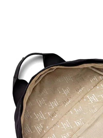The North Face Logo-patch Backpack In Black