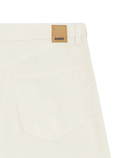 Hugo Boss 와이드 진 In White