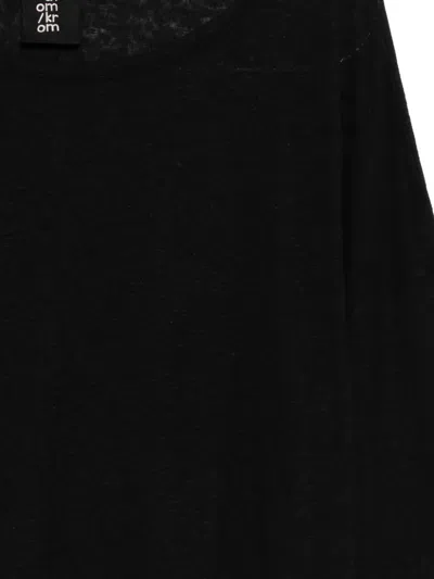 Thom Krom 언피니시드 에지 스웨터 In Black