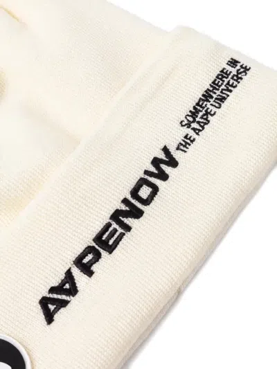 Aape By A Bathing Ape 로고 자수 비니 In Neutral