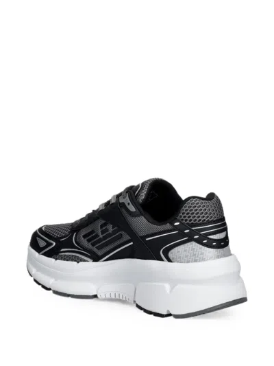 Ea7 Logo-print Mesh Sneakers In Multi