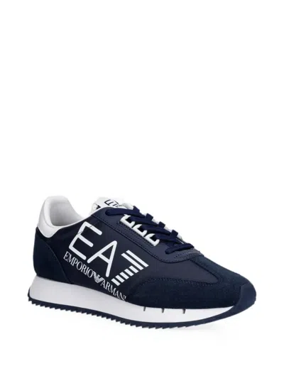 Ea7 Logo-print Panelled Sneakers In Multi