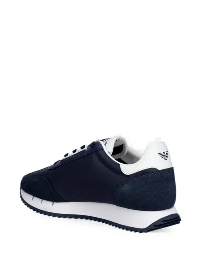 Ea7 Logo-print Panelled Sneakers In Multi