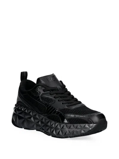 Ea7 Geometric-sole Mesh Sneakers In Multi