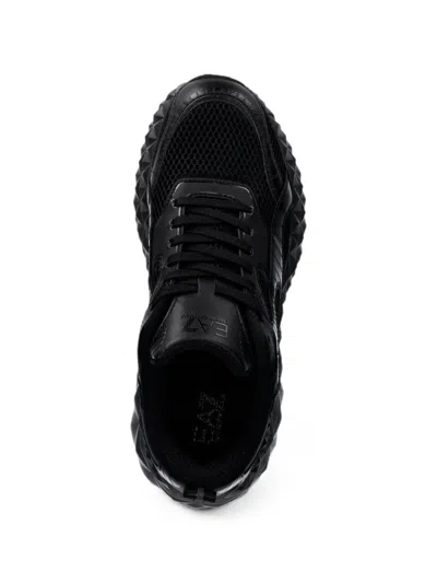 Ea7 Geometric-sole Mesh Sneakers In Multi