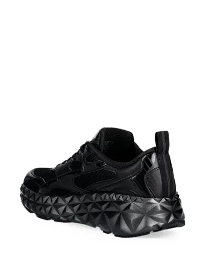 Ea7 Geometric-sole Mesh Sneakers In Multi