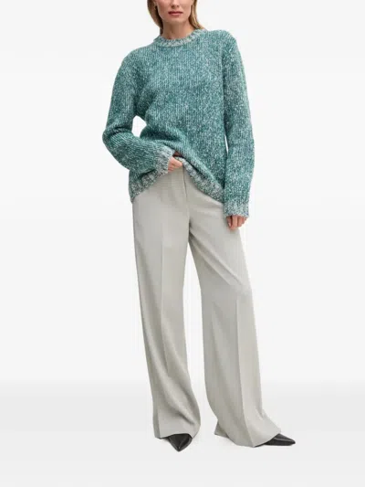 Benetton 리버서블 스웨터 In Blue