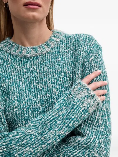 Benetton 리버서블 스웨터 In Blue