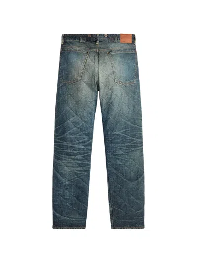 Rrl 퀼팅 스트레이트 진 In Blue
