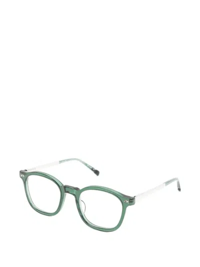 Matsuda 라운드 프레임 안경 In Green